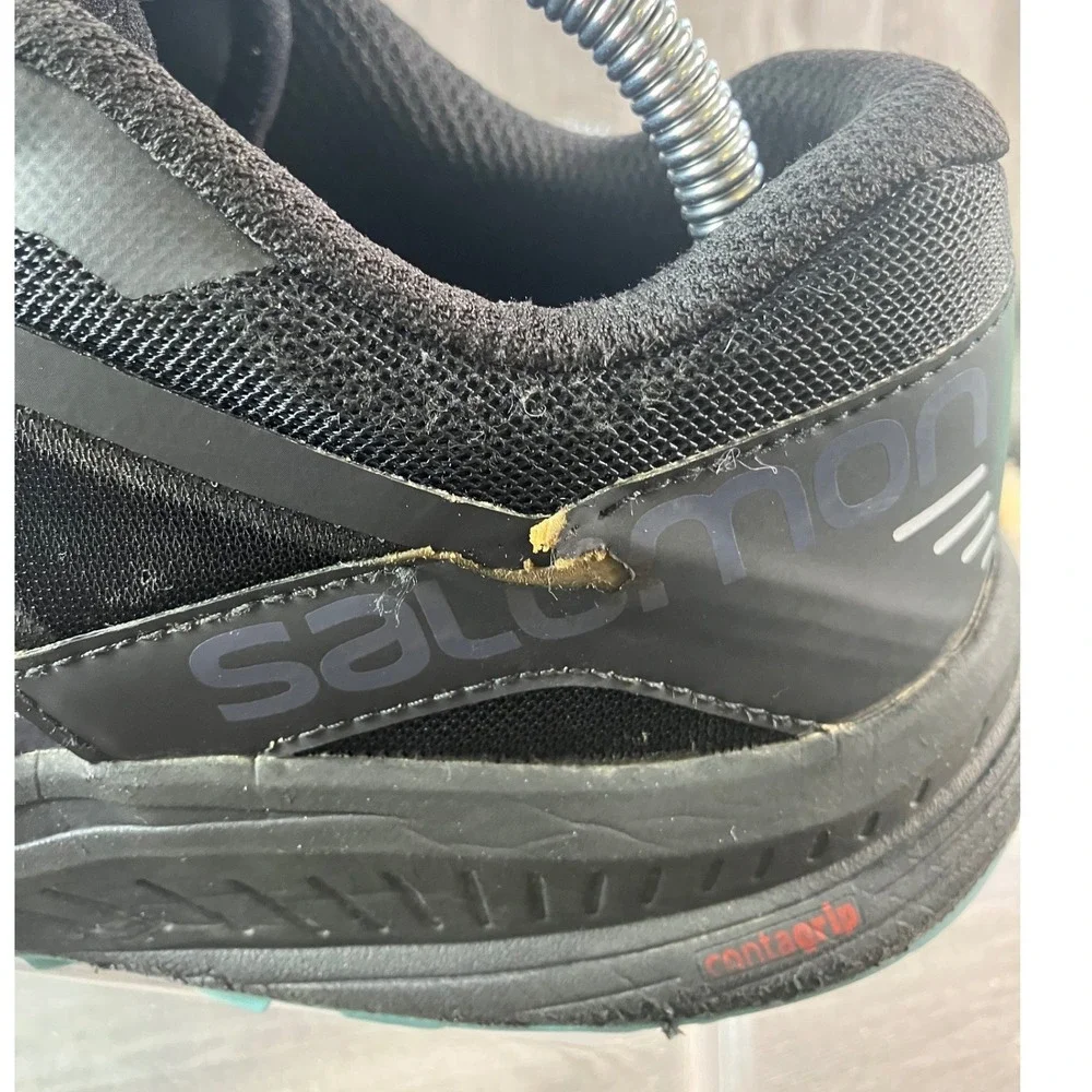 Salomon Ultra Pro Trail Running Shoes Mens 9 Navy Blue Black Teal 404947